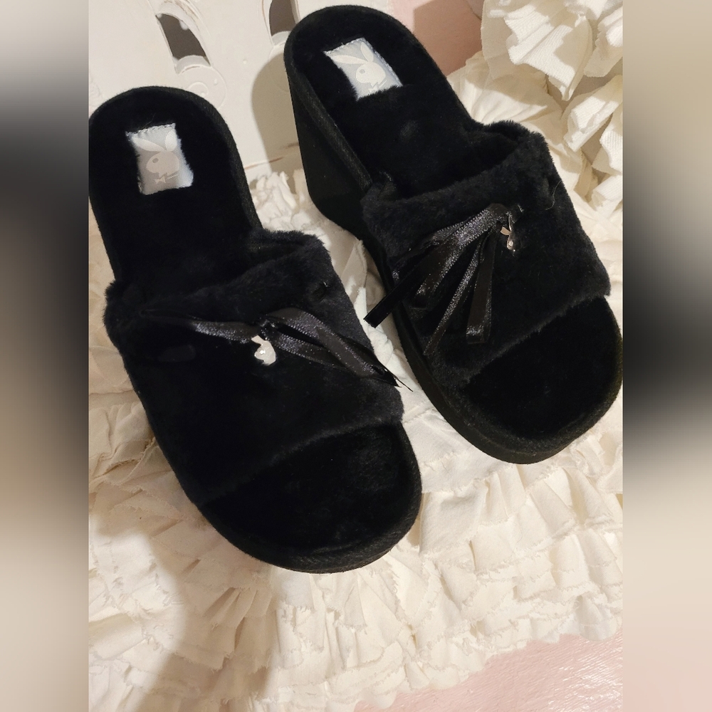 Vintage Rare and Very HTF Playboy Bunny Platform Wedges